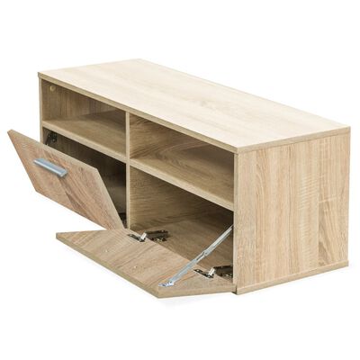 vidaXL TV Cabinet Engineered Wood 37.4"x13.8"x14.2" Oak
