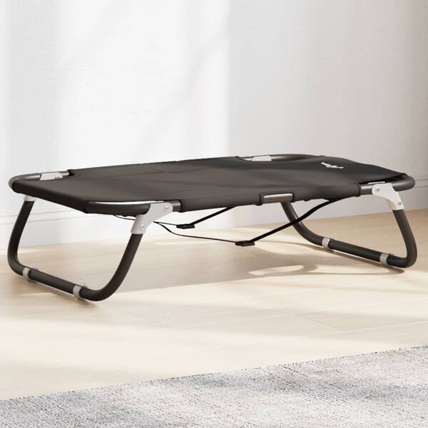 vidaXL Dog Bed Anthracite 600D Oxford Fabric 27.6 x 18.1 x 7.1 in