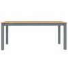 vidaXL Dining Set Panama Grey Solid Pinewood with Honey Wax Finish