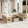 vidaXL Garden Sofa Set Beige