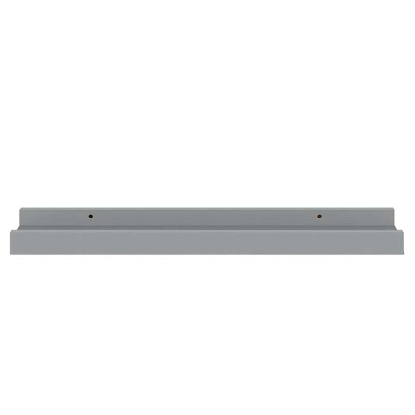 vidaXL Frame Ledge Shelf Set of 2 Gray MDF Small Wall mounting