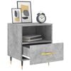 vidaXL Bedside Cabinets 2 pcs Concrete Grey 15.7x13.8x18.7" Engineered Wood