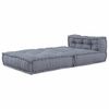 vidaXL Modular Sofa Grey 27.56 x 27.56 x 22.05 in Fabric