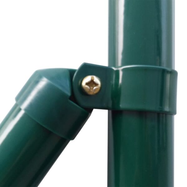 vidaXL Euro Fence Steel 32.8'x4.9' Green