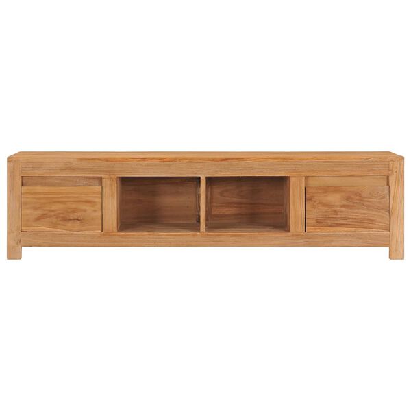 vidaXL TV Cabinet Teak Solid Teak Wood 45.3 x 11.8 x 13.8 in TV Cabinet