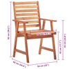 vidaXL Patio Dining Chairs 4 pcs with Cushions Solid Acacia Wood
