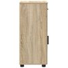 vidaXL Bathroom Cabinet with Door Sonoma Oak 11.81 x 13.78 x 31.50 in