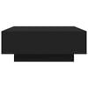 vidaXL Coffee Table Black Engineered Wood Low Coffee Table Coffee Table