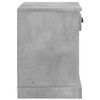 vidaXL Bedside Cabinet Concrete Grey Engineered wood Compact Nightstand