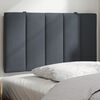 vidaXL Headboard Cushion Dark Gray Velvet (100% polyester), Foam 35.4 in