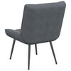 vidaXL Chill Chair Dark Grey Velvet, Metal, Plywood One Size Chill Chair