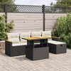 vidaXL Garden Sofa Set Black