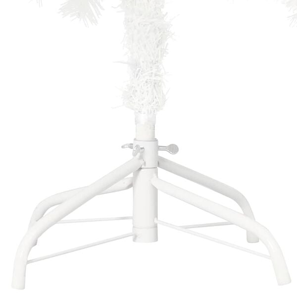 vidaXL Christmas Tree White Polyethylene, steel, plastic 47.2 in