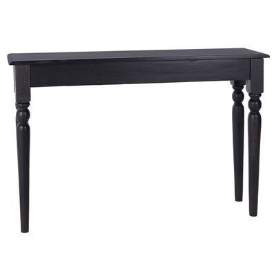 vidaXL Console Table Light Black 43.3"x11.8"x29.5" Solid Mahogany Wood