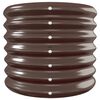 vidaXL Garden Raised Bed Brown Powder-coated steel Large Durable
