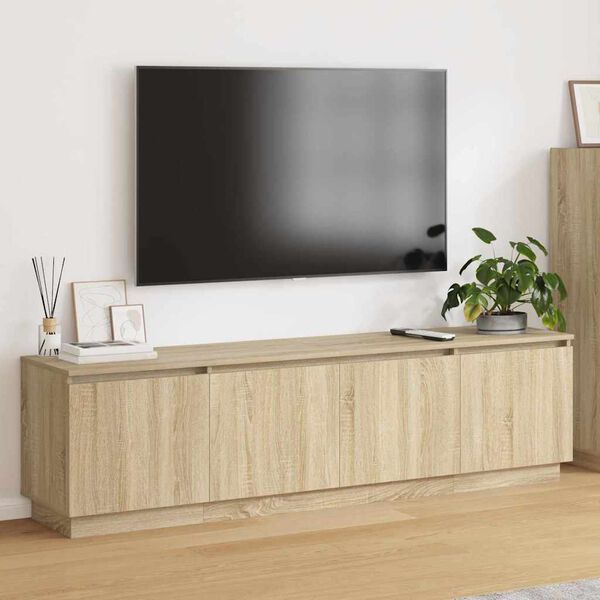 vidaXL TV Cabinet Sonoma Oak 70.87 x 14.96 x 19.29 in Engineered Wood