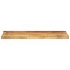 vidaXL Table Top 27.6"x7.9"x1" Rectangular Solid Wood Rough Mango