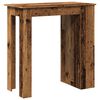 vidaXL Bar Table Old Wood Engineered Wood Medium Bar Table Rectangular