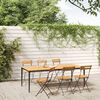 vidaXL Garden Chair Set of 6 Brown Solid Acacia wood Standard