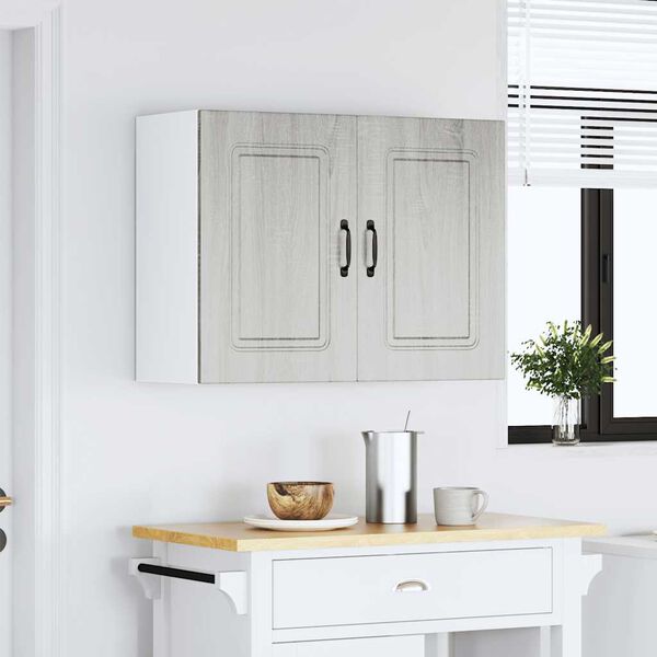 vidaXL Kitchen Wall Cabinet Grey sonoma Engineered wood