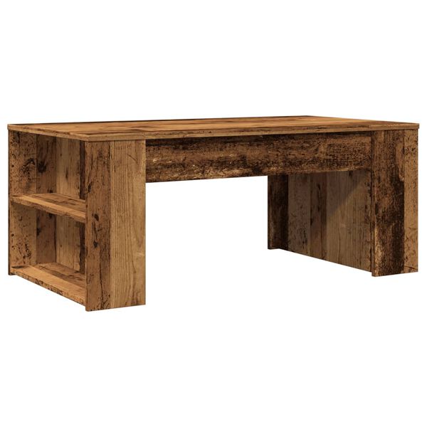 vidaXL Coffee Table Old wood Engineered wood Medium Storage