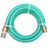 vidaXL Suction Hose Green Plastic 22.9 ft Tough Suction Hose