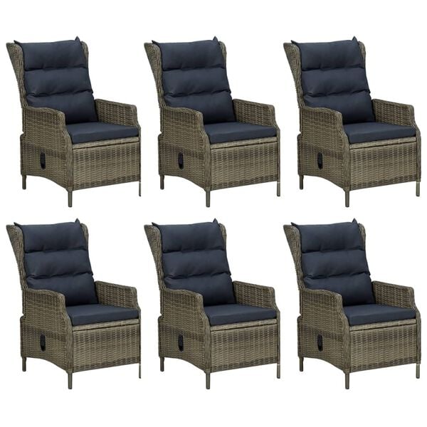 vidaXL Garden Dining Set Brown and Black