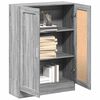vidaXL Book Cabinet Grey Sonoma Engineered Wood Medium Book Cabinet