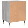 vidaXL Bedside Cabinet Set of 2 Grey Sonoma Engineered wood, Metal