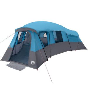 vidaXL Family Tent with Roof Blue 762 x 655 x 218 cm Taffeta