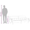 vidaXL Sofa Bed Dark Grey Velvet, plywood, metal Large