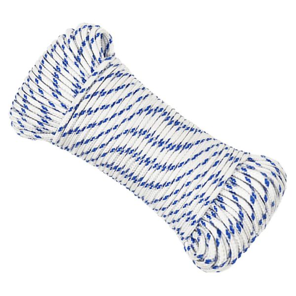 vidaXL Boat Rope White 0.20 " 820.2 ' Polypropylene