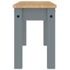 vidaXL Dining Bench Grey Solid pine wood Medium Durable Dining Bench