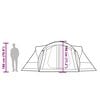 vidaXL Family Tent Tipi 8-Person Green Waterproof