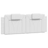 vidaXL Headboard Cushion White