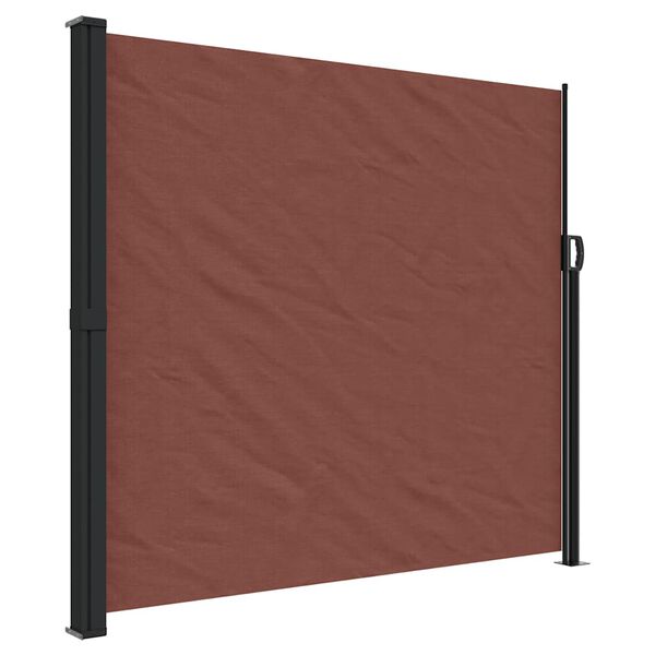 vidaXL Retractable Side Awning Brown