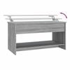 vidaXL Coffee Table Grey Sonoma Engineered Wood Medium Height-Adjustable