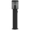 vidaXL Outdoor Floor Lamp Set of 3 Black Stainless steel 24 in high