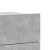 vidaXL Bedside Cabinet Set of 2 Concrete Grey Engineered Wood