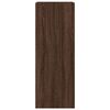 vidaXL Shoe Cabinet Brown Oak Engineered Wood 20.5 x 14.8 x 39.4 in