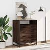 vidaXL Drawer Cabinet Brown Oak Engineered Wood, Metal