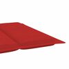 vidaXL Patio Sun Lounger Red, Natural wood