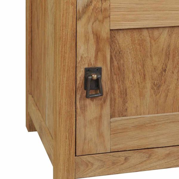 vidaXL Bedside Cabinet Teak Solid Teak Medium Bedside Cabinet