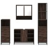 vidaXL Bathroom Furniture Set Brown Oak Engineered wood, Metal