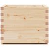 vidaXL Garden Planter Natural wood Solid pinewood Medium Durable