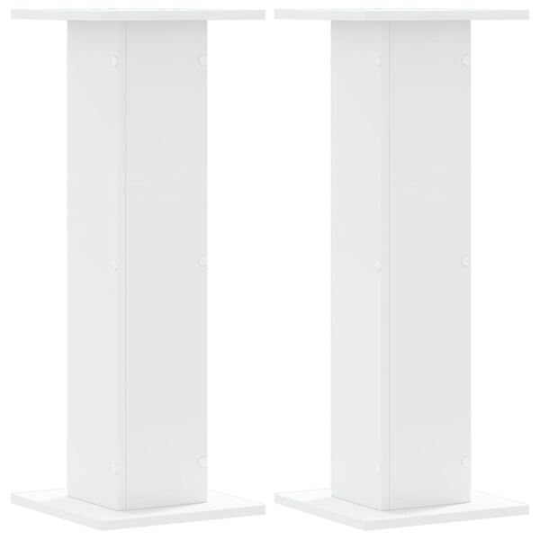 vidaXL Plant Stand White Engineered wood 11.8 x 11.8 x 31.5 in