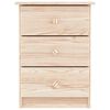 vidaXL Bedside Cabinet Natural Wood Solid pine wood (untreated)