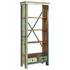 vidaXL Bookcase Solid Reclaimed Wood 31.5"x13.8"x70.9"
