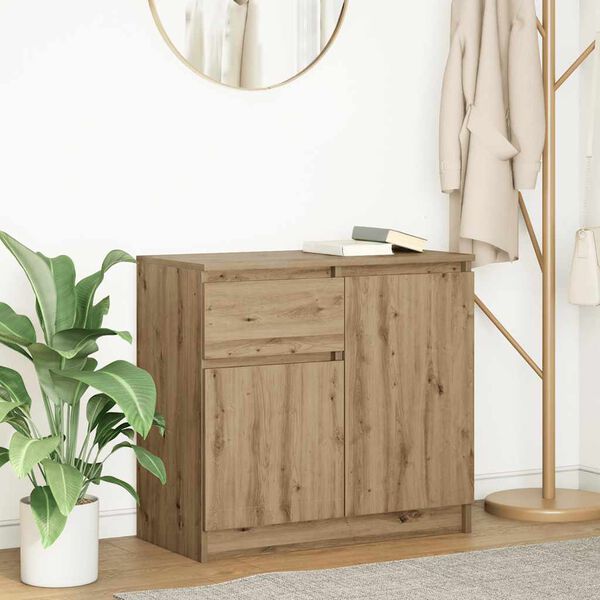 vidaXL Sideboard Artisan Oak Engineered Wood Medium Sideboard