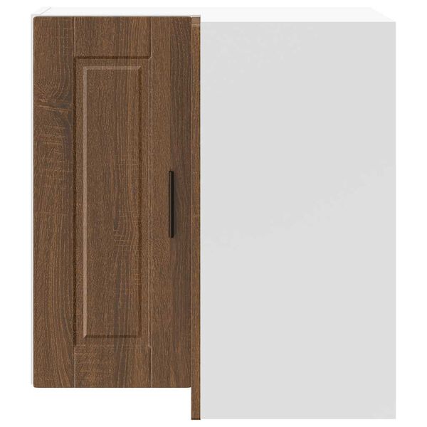 vidaXL Kitchen Wall Corner Cabinet Brown Oak Engineered wood Medium